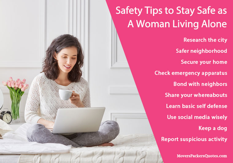 How to stay safe as a woman living alone?